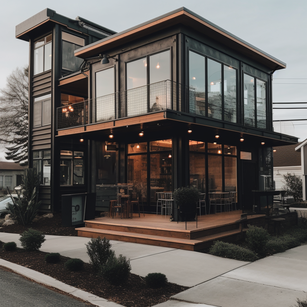 10 conseils pour choisir le meilleur emplacement pour votre entreprise 2 TheDavidshots a modern coffee shop building in a small town 99cddc8d 9e6b 4b63 9926 0f997c9884ac 1